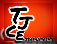 tce entertainment logo on a red background